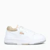 Discount Lacoste lineshot 124 whtg lt brw leather White