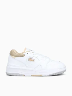 Discount Lacoste lineshot 124 whtg lt brw leather White