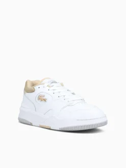 Discount Lacoste lineshot 124 whtg lt brw leather White