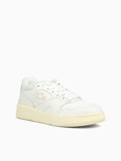 Clearance Lacoste lineshot offwht ltylw leather White
