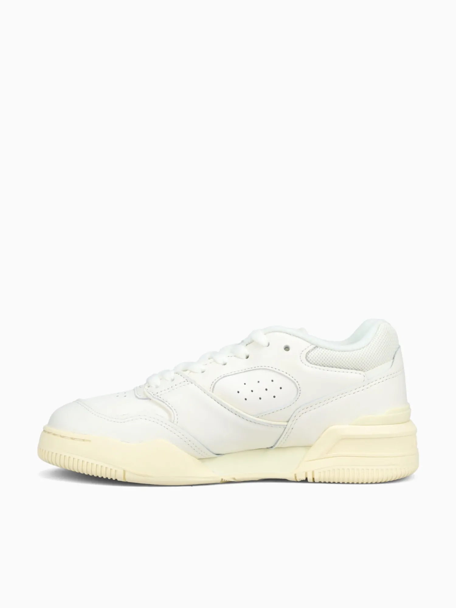 Clearance Lacoste lineshot offwht ltylw leather White