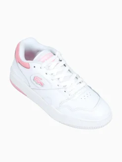 New Lacoste lineshot wht ltpnk leather White