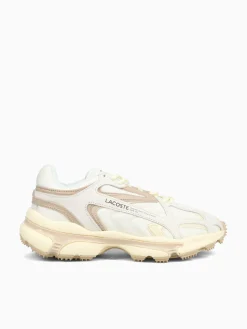 Outlet Lacoste l0032k24 off wht lt brw mesh Off White