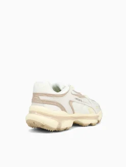 Outlet Lacoste l0032k24 off wht lt brw mesh Off White