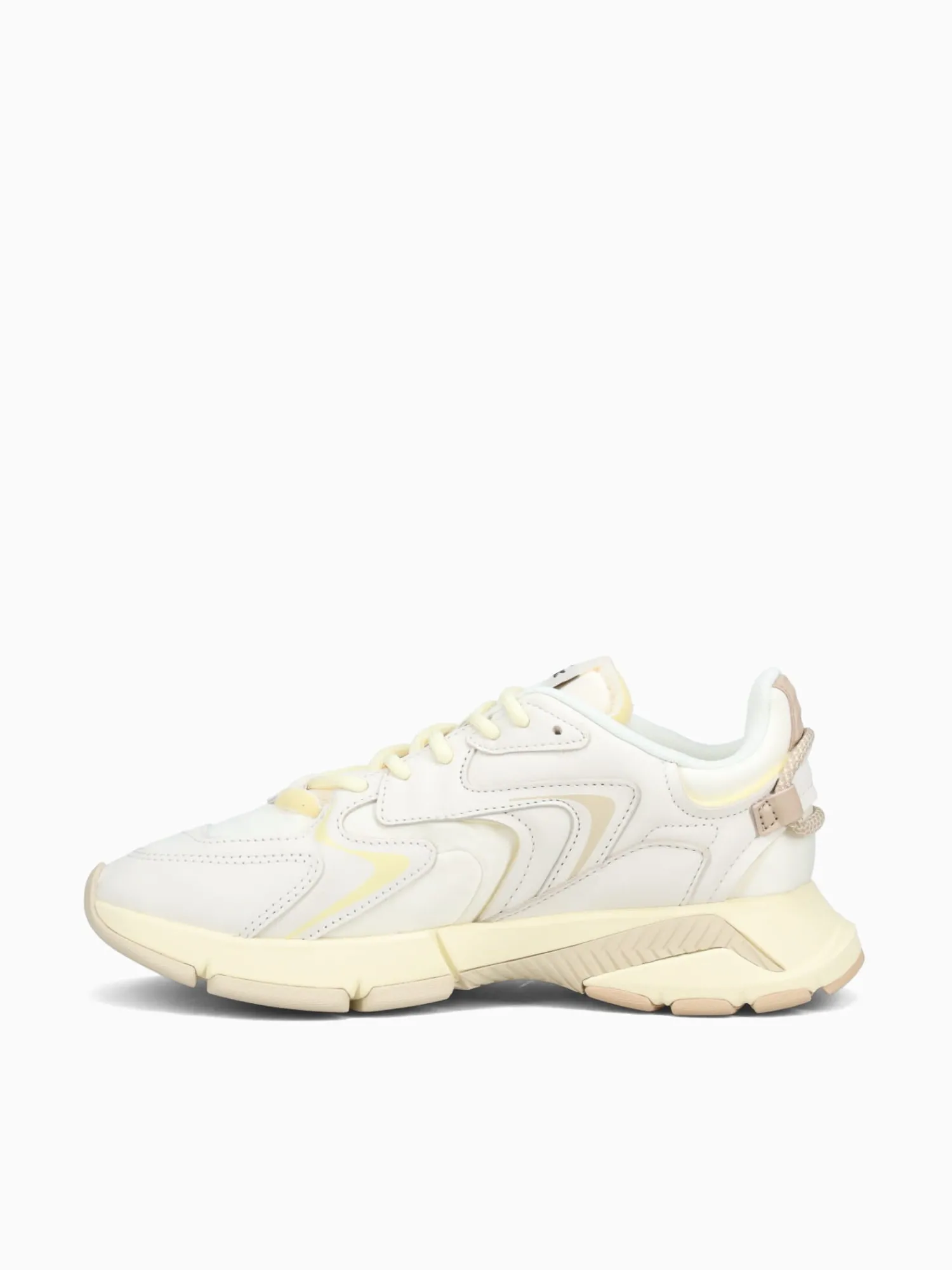 New Lacoste l003neo off wht lt brn leather Off White
