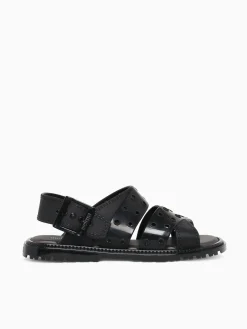 Sale Melissa lock sandal jelly Black