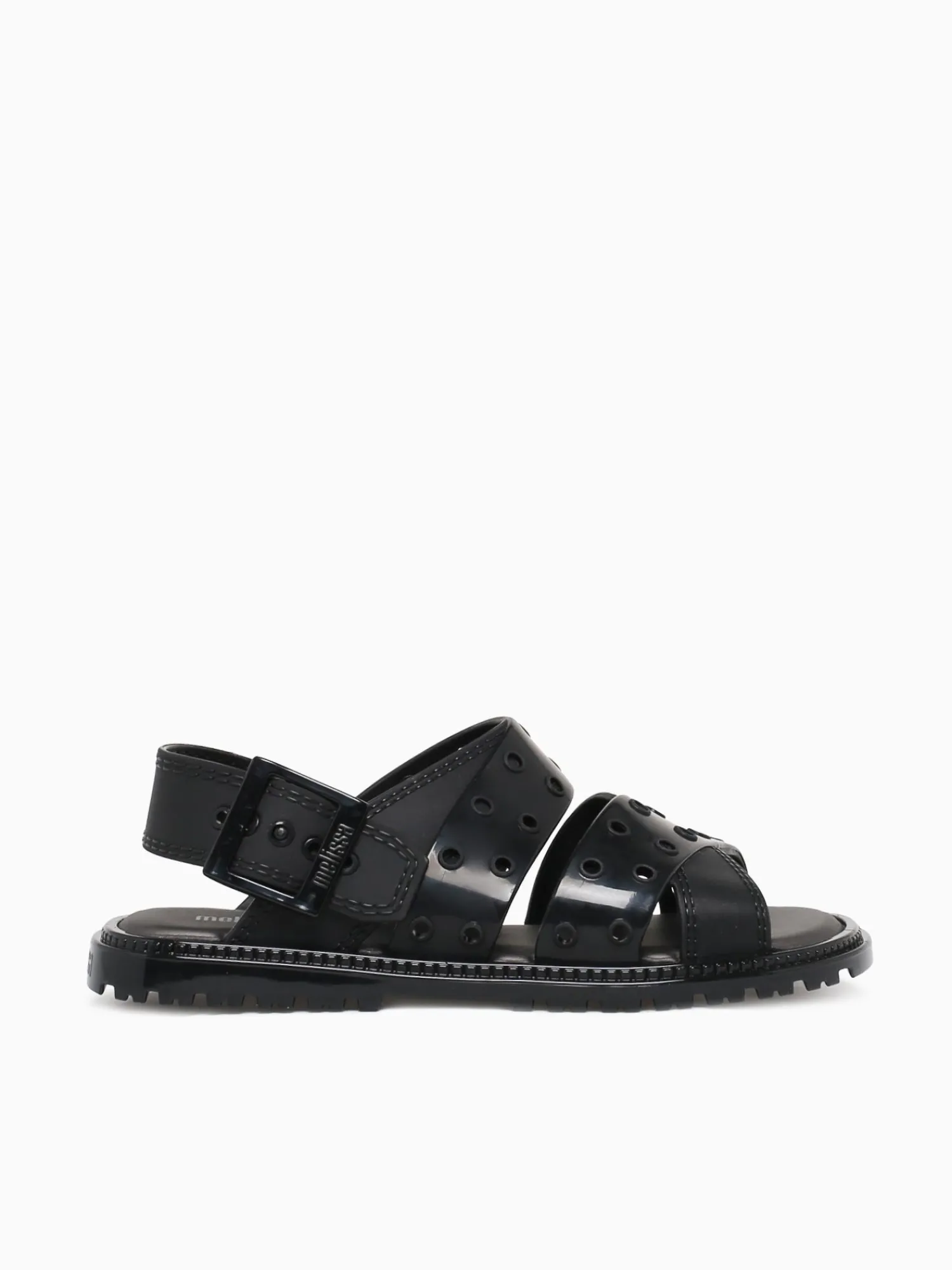 Sale Melissa lock sandal jelly Black