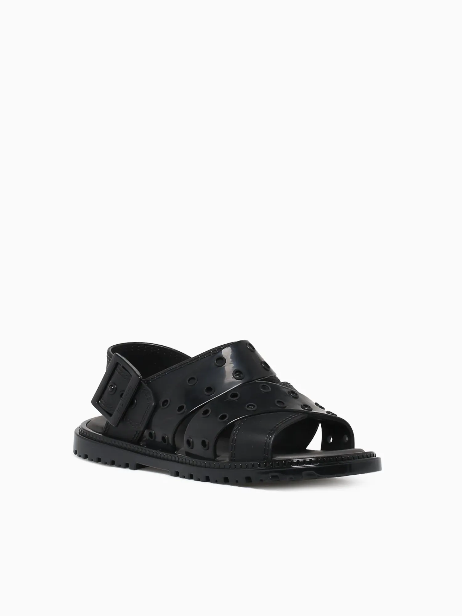 Sale Melissa lock sandal jelly Black