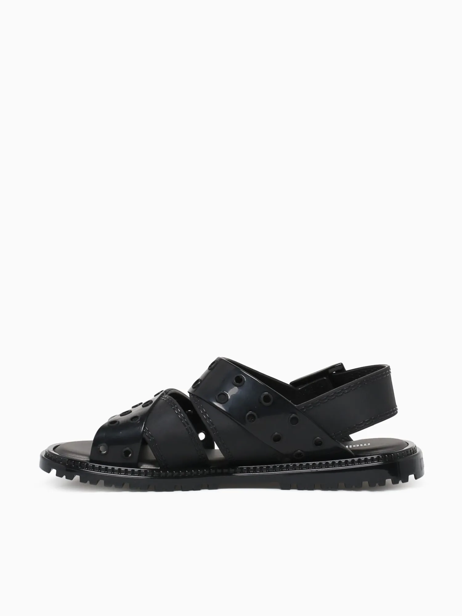 Sale Melissa lock sandal jelly Black