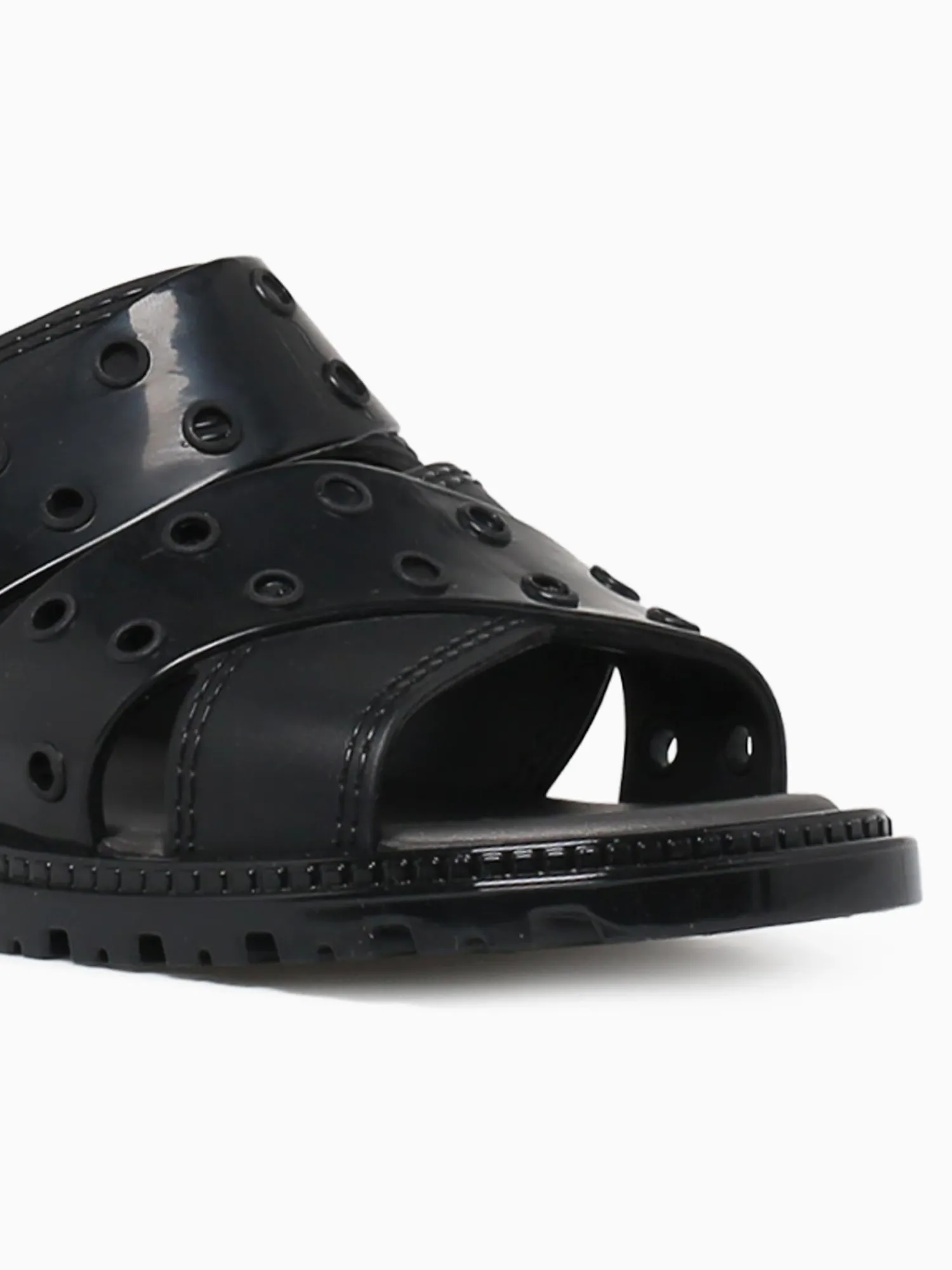 Sale Melissa lock sandal jelly Black