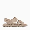 Hot Melissa lock sandal clear silver jelly Taupe