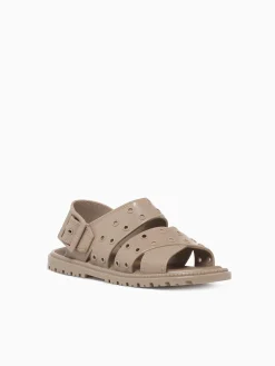 Hot Melissa lock sandal clear silver jelly Taupe