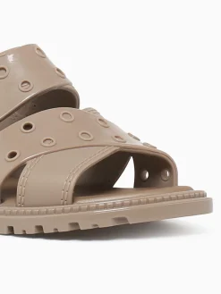 Hot Melissa lock sandal clear silver jelly Taupe