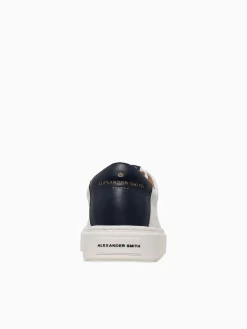 Hot ALEXANDER SMITH london man white blue leather White Multi
