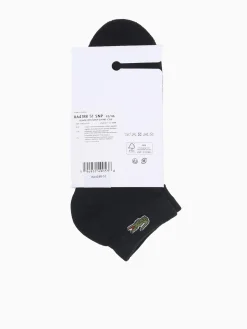 Discount Lacoste low sock 1013 cotton nylon Black