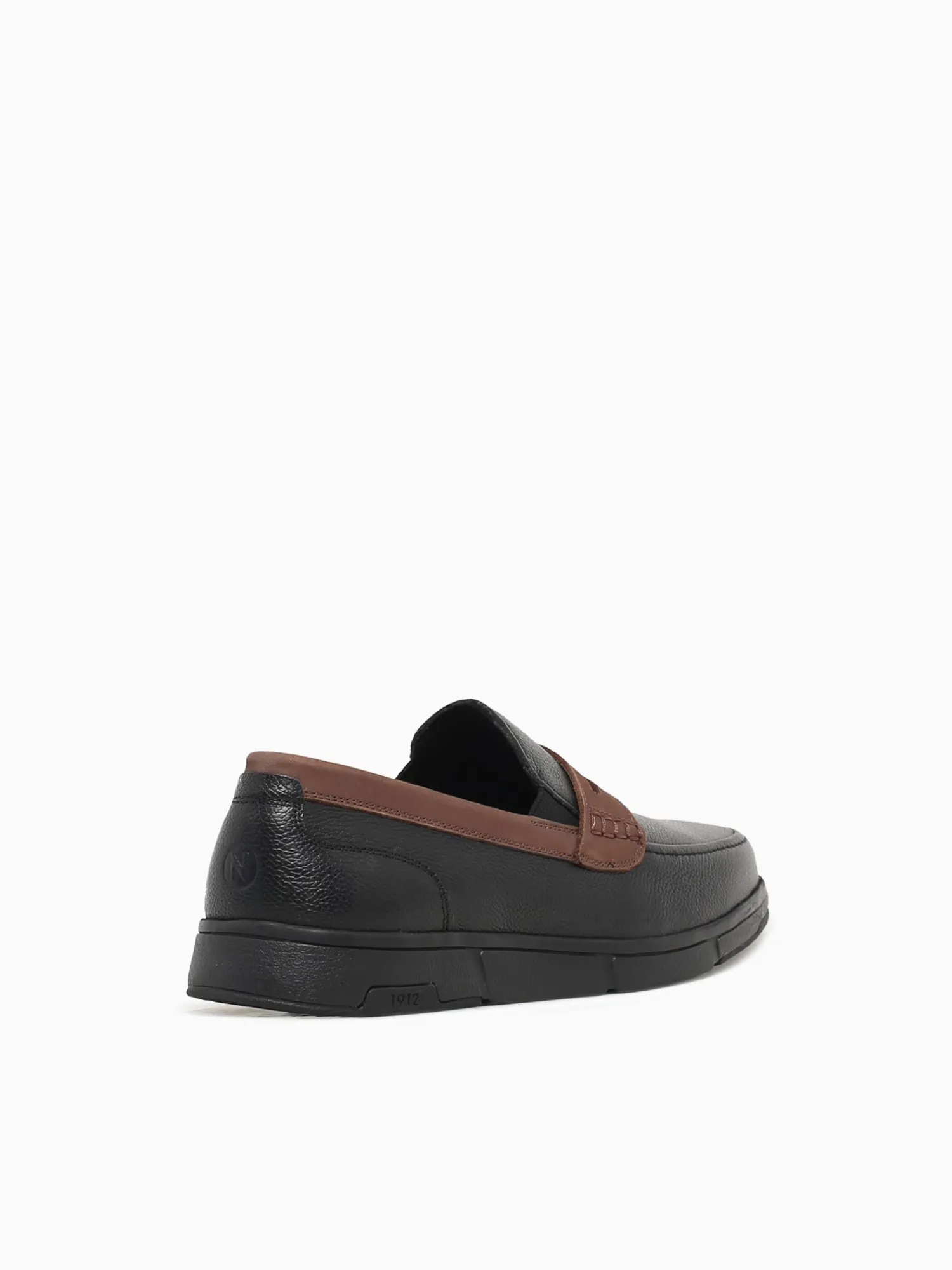 Discount Nunn Bush luca moc toe penny multi leather Black