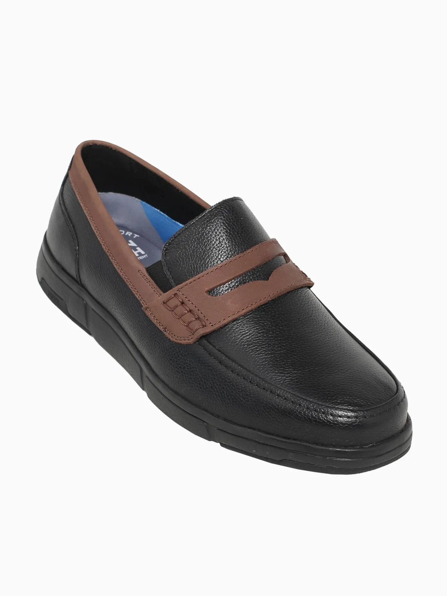 Discount Nunn Bush luca moc toe penny multi leather Black