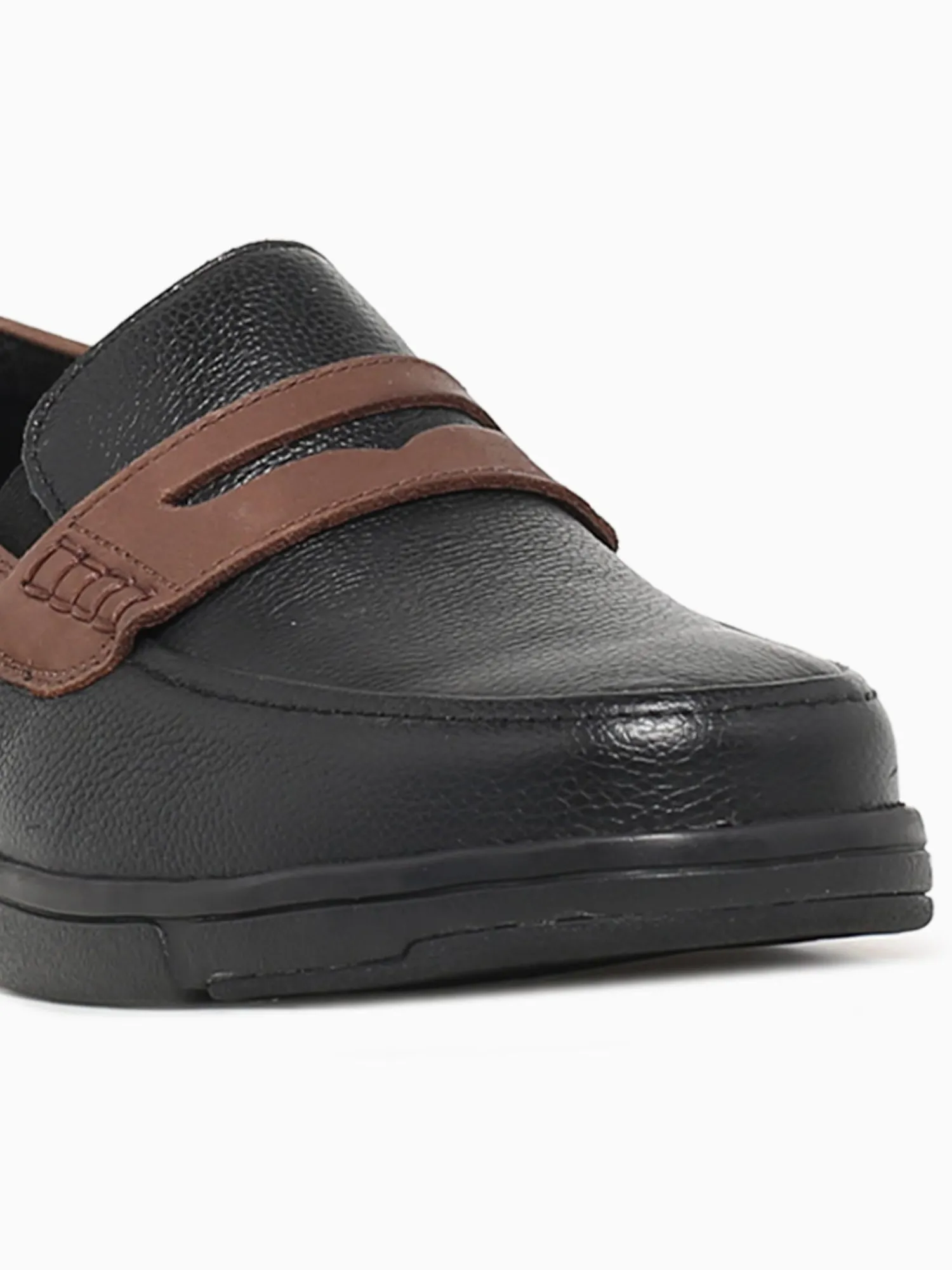 Discount Nunn Bush luca moc toe penny multi leather Black