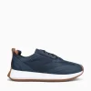 Outlet Wolf & Shepherd marathon trainer white leather Navy