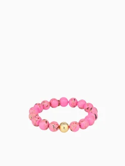 Hot BuDhaGirl marble beaded bracelet - Pink
