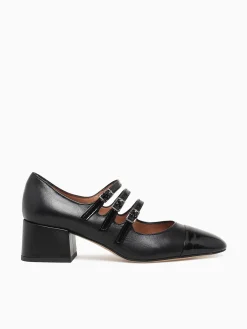 New Martina T marlo nero nero vernice nappa Black