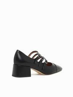 New Martina T marlo nero nero vernice nappa Black