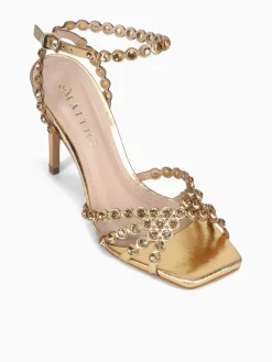 Fashion Maithe max ouro leather Gold