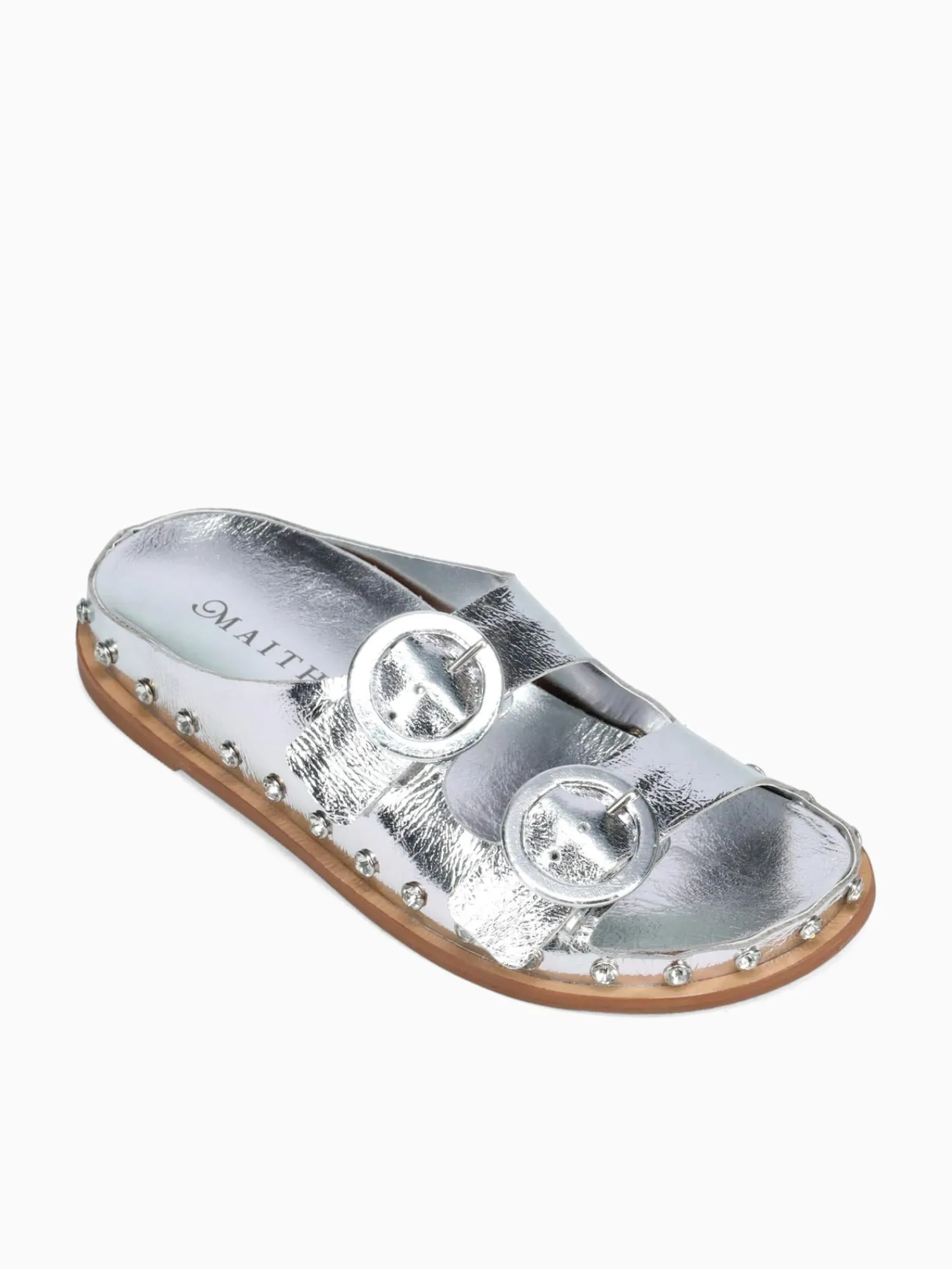 Fashion Maithe mayah prata leather Silver