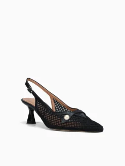 Sale Martina T monet nero nero tricot nappa Black