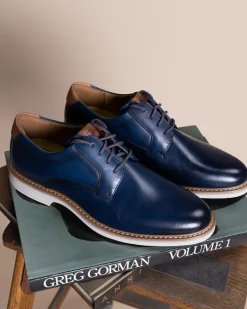 Best Florsheim norwalk plain toe smooth Navy