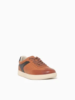 Online Florsheim pace ttoe sneaker multi leather Cognac