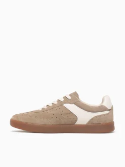 New Florsheim pace ttoe sneaker multi suede Taupe