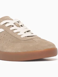 New Florsheim pace ttoe sneaker multi suede Taupe