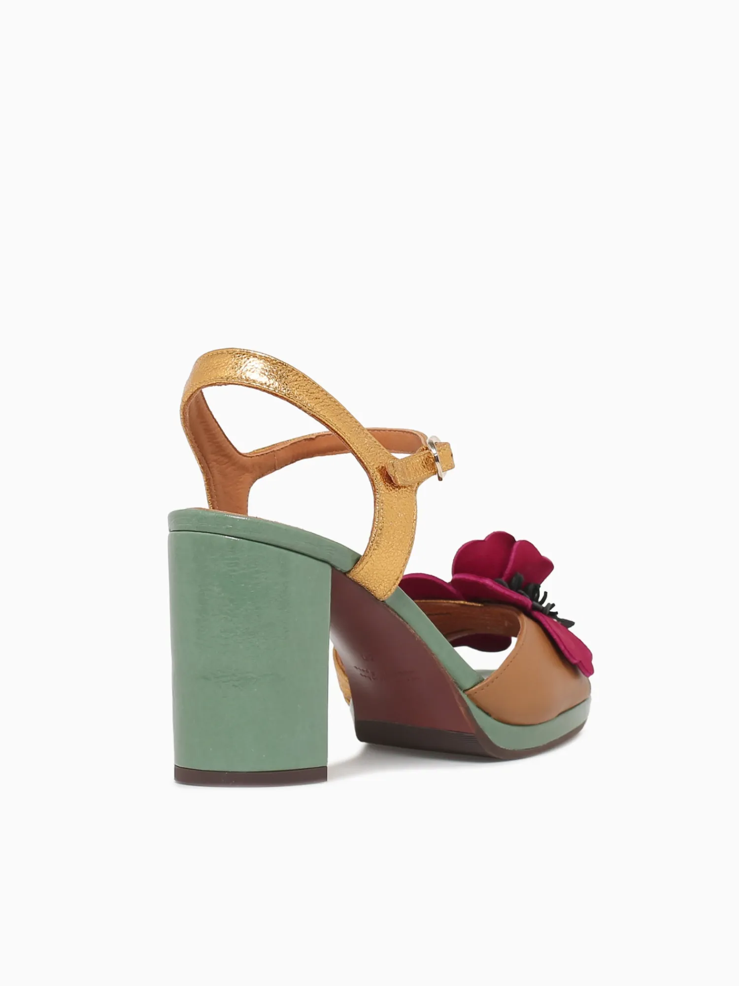 New Chie Mihara parlota gold camel cerise agnes linde an Multi