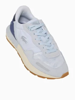New Lacoste partner ltblu dkblu nylon suede Blue