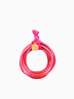 New BuDhaGirl all weather bangles (awb) - serenity prayer Pink