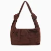 Discount La Favorita polica shoulder bag leather Dark Brown