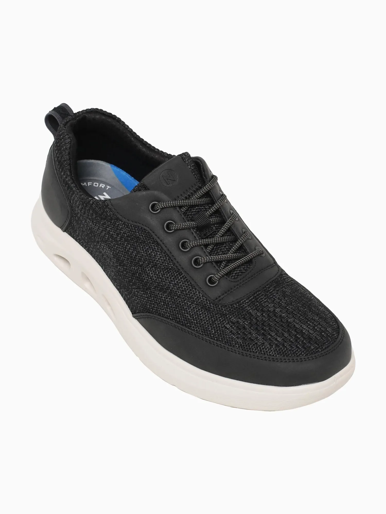 Outlet Nunn Bush ponte knit moc toe multi knit Black