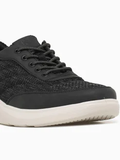 Outlet Nunn Bush ponte knit moc toe multi knit Black