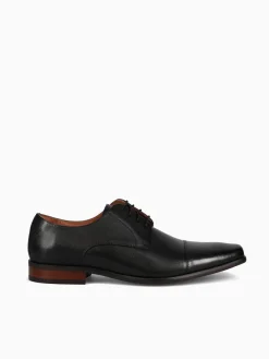 Discount Florsheim postino cap toe 15149001 leather Black