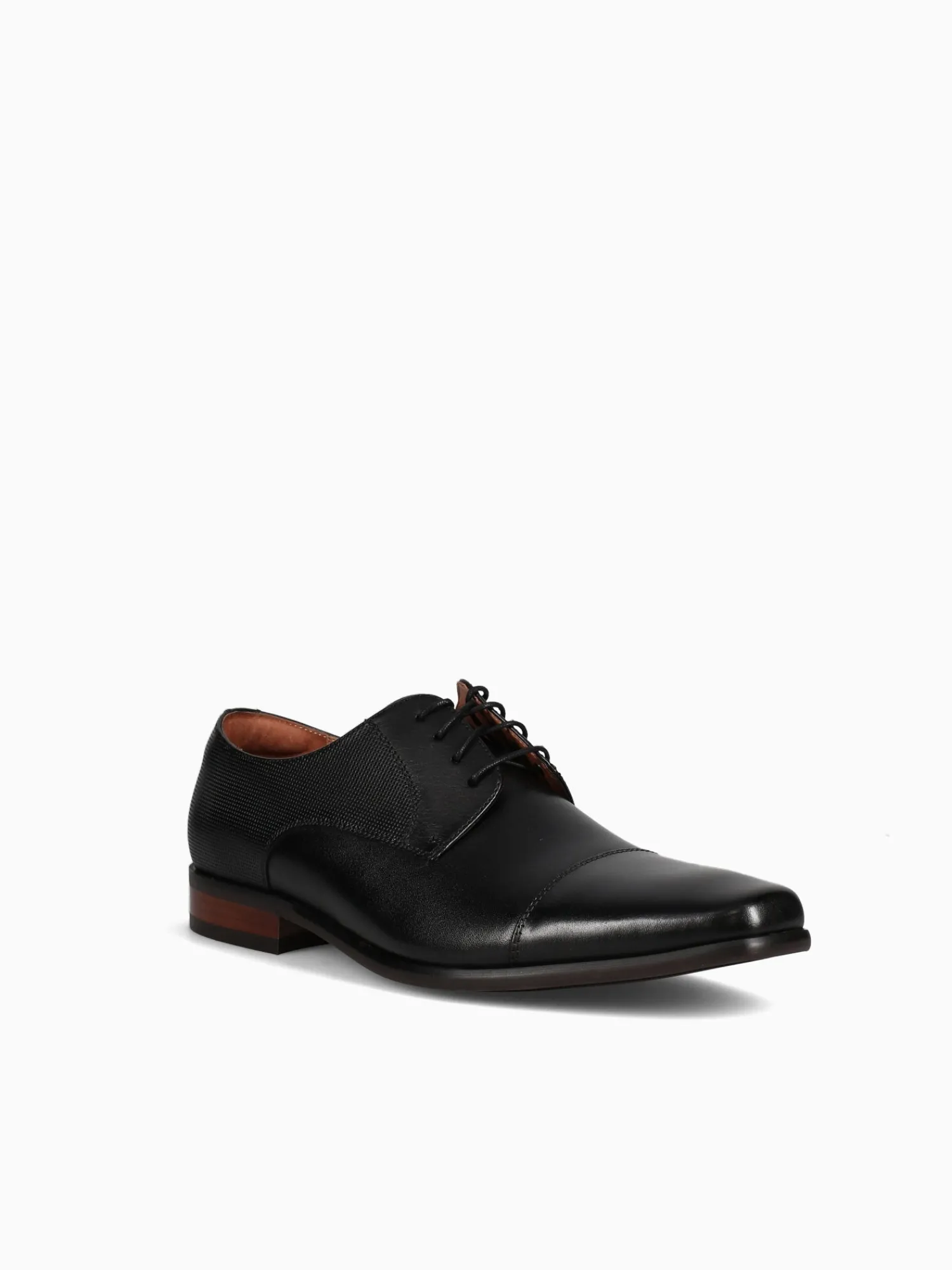 Discount Florsheim postino cap toe 15149001 leather Black