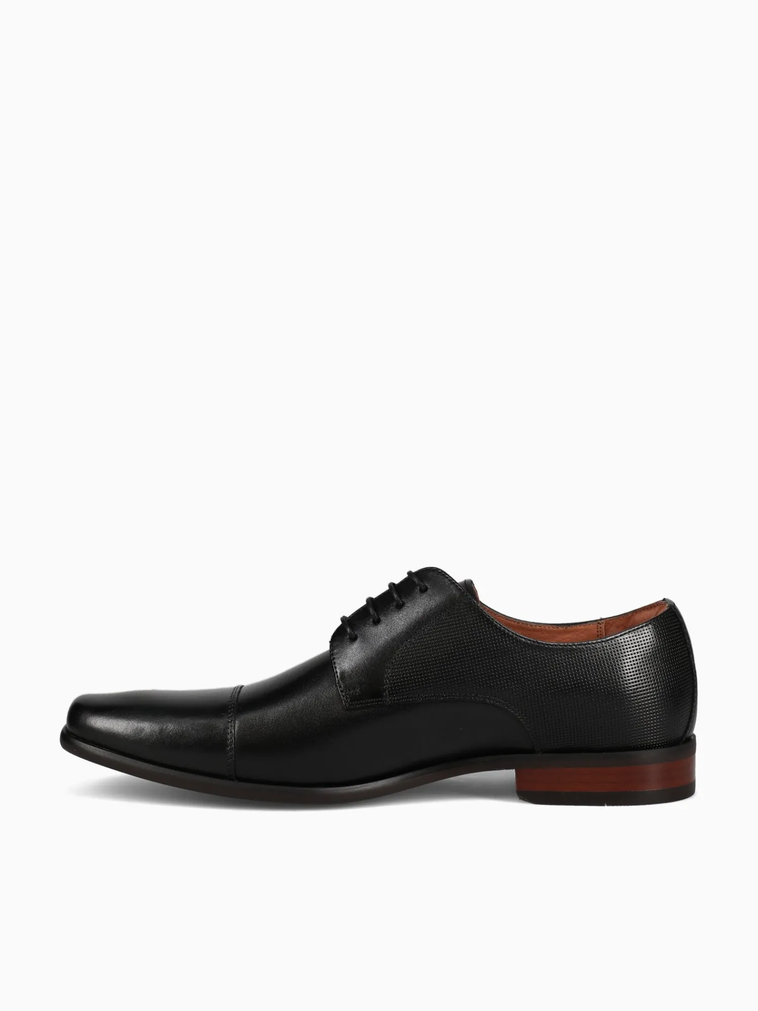 Discount Florsheim postino cap toe 15149001 leather Black