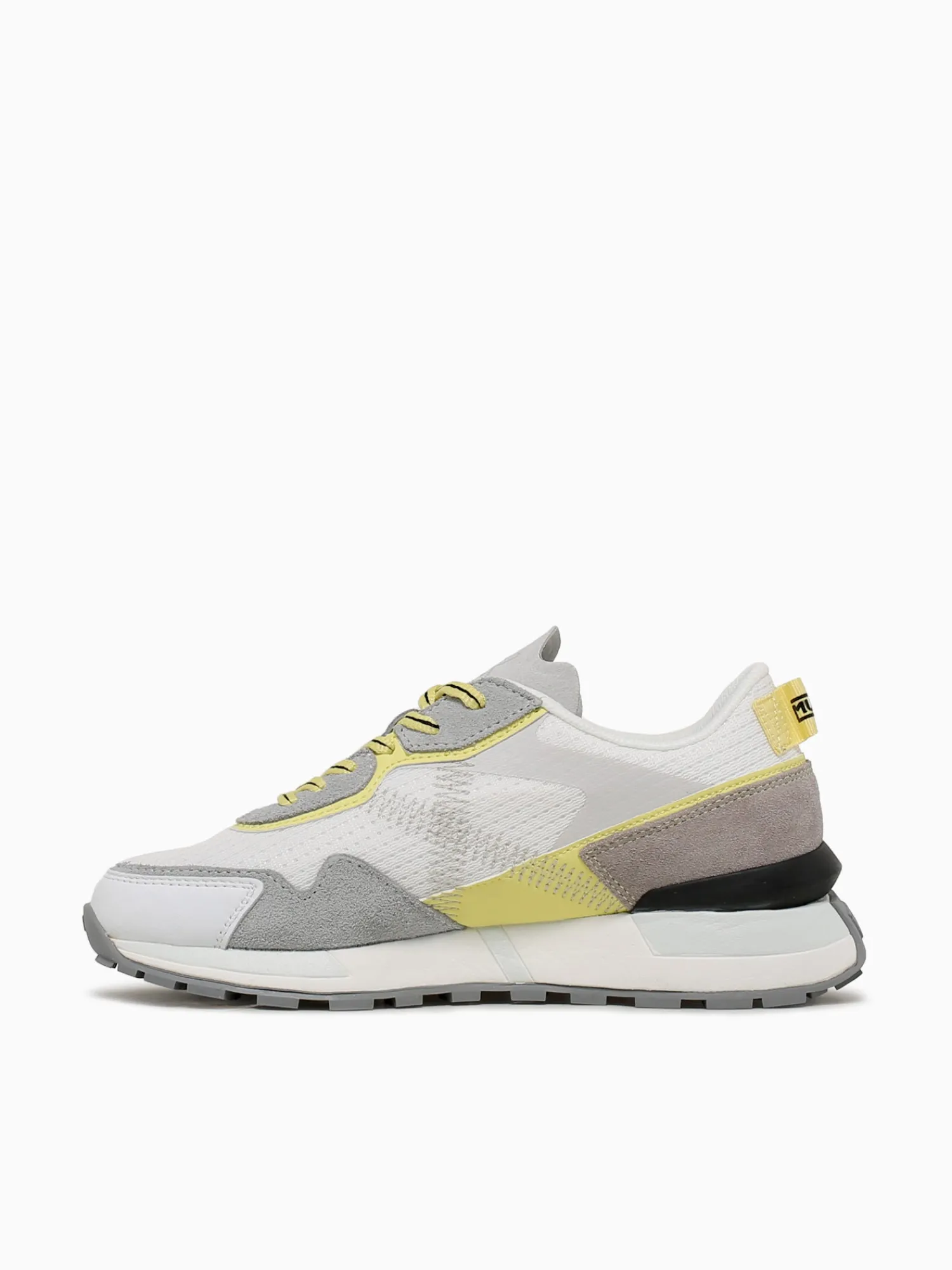 New MUNICH pulsar woman blanco mesh suede White