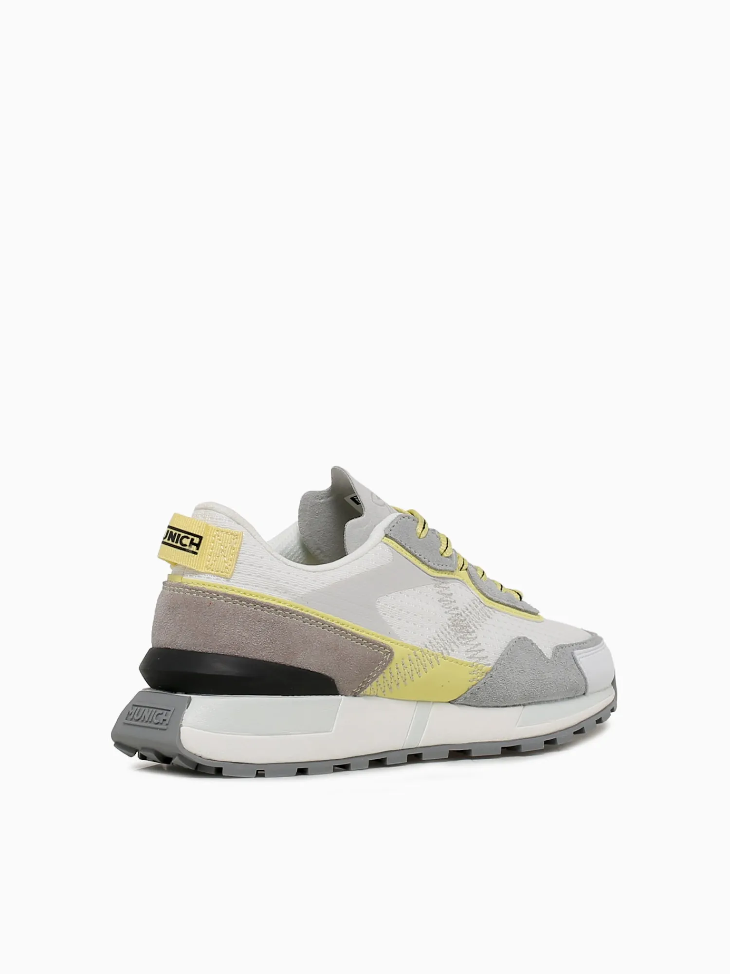 New MUNICH pulsar woman blanco mesh suede White