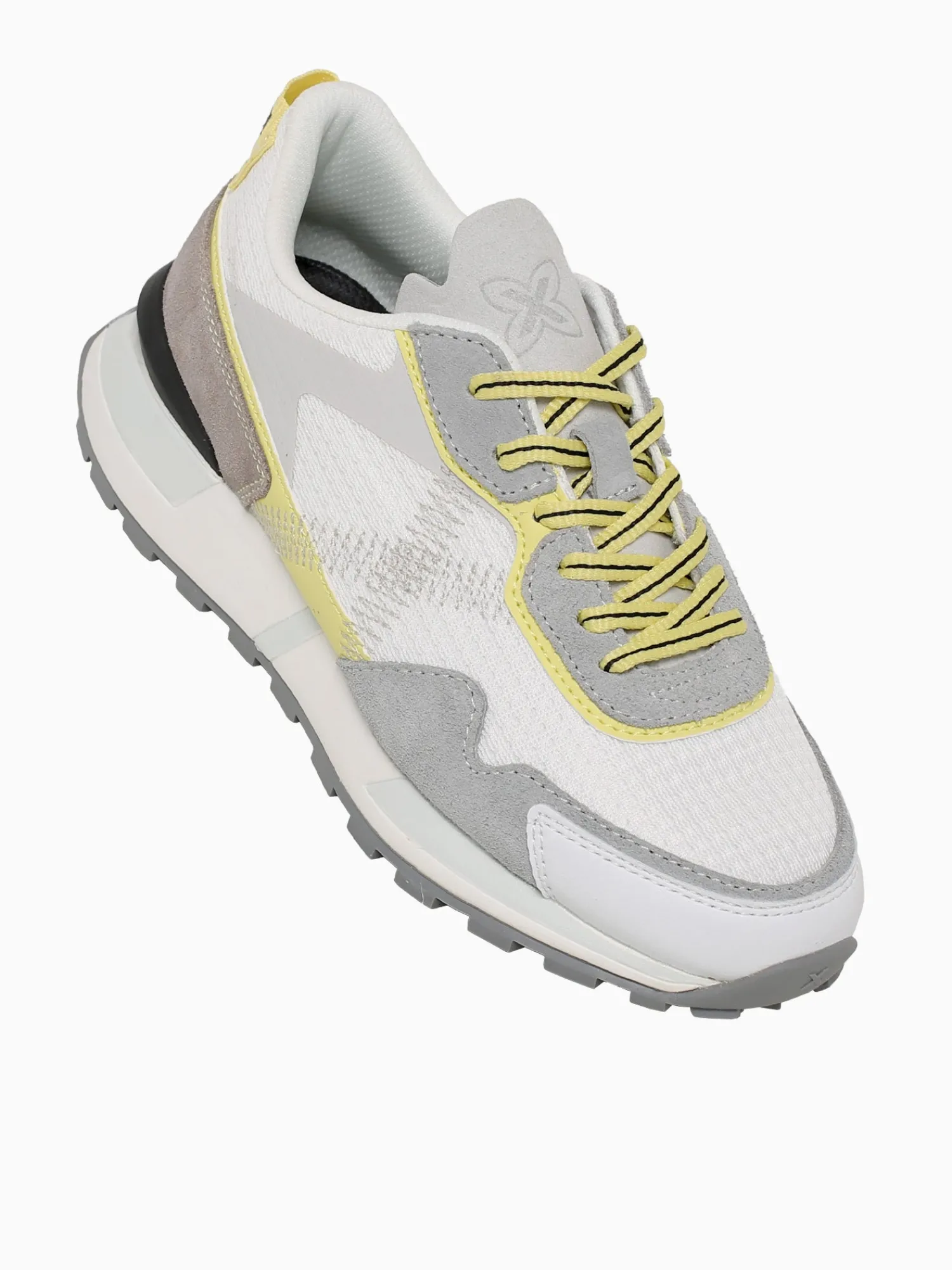 New MUNICH pulsar woman blanco mesh suede White