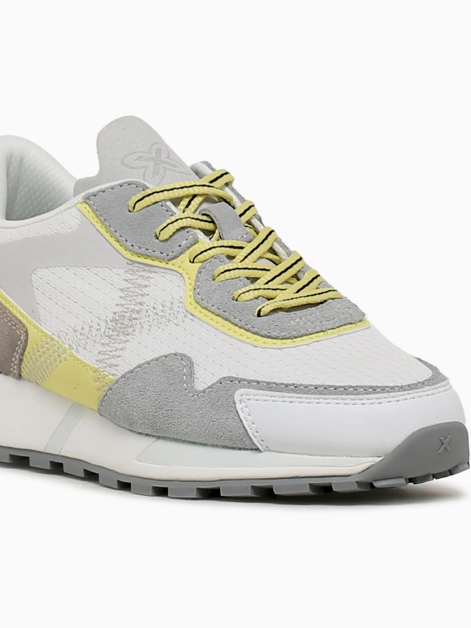 New MUNICH pulsar woman blanco mesh suede White