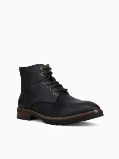 Clearance Florsheim renegade cap toe crazy horse Black