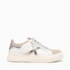 Outlet MUNICH rete sky blanco oro leather White