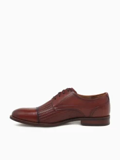 Sale Florsheim rucci weave cap toe cognac smooth weave Tan