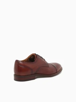 Sale Florsheim rucci weave cap toe cognac smooth weave Tan